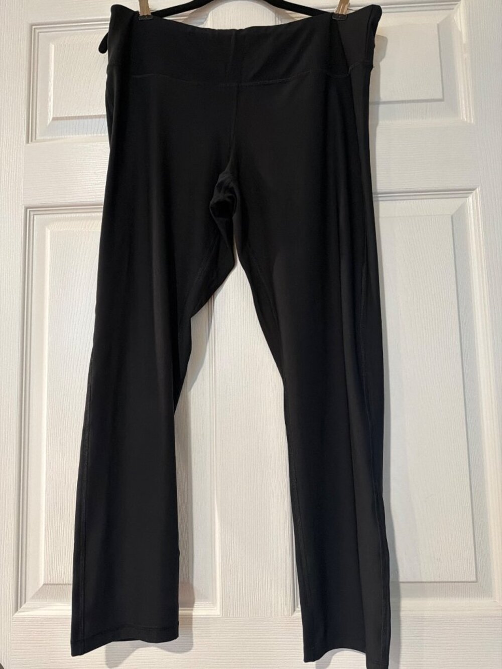 NYL Womens Black Stretch Activewear Pants Size 1X